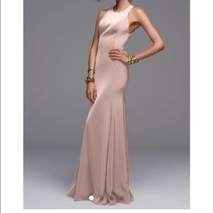Watters Blush Pink Sleeveless Bridesmaid Gown 4